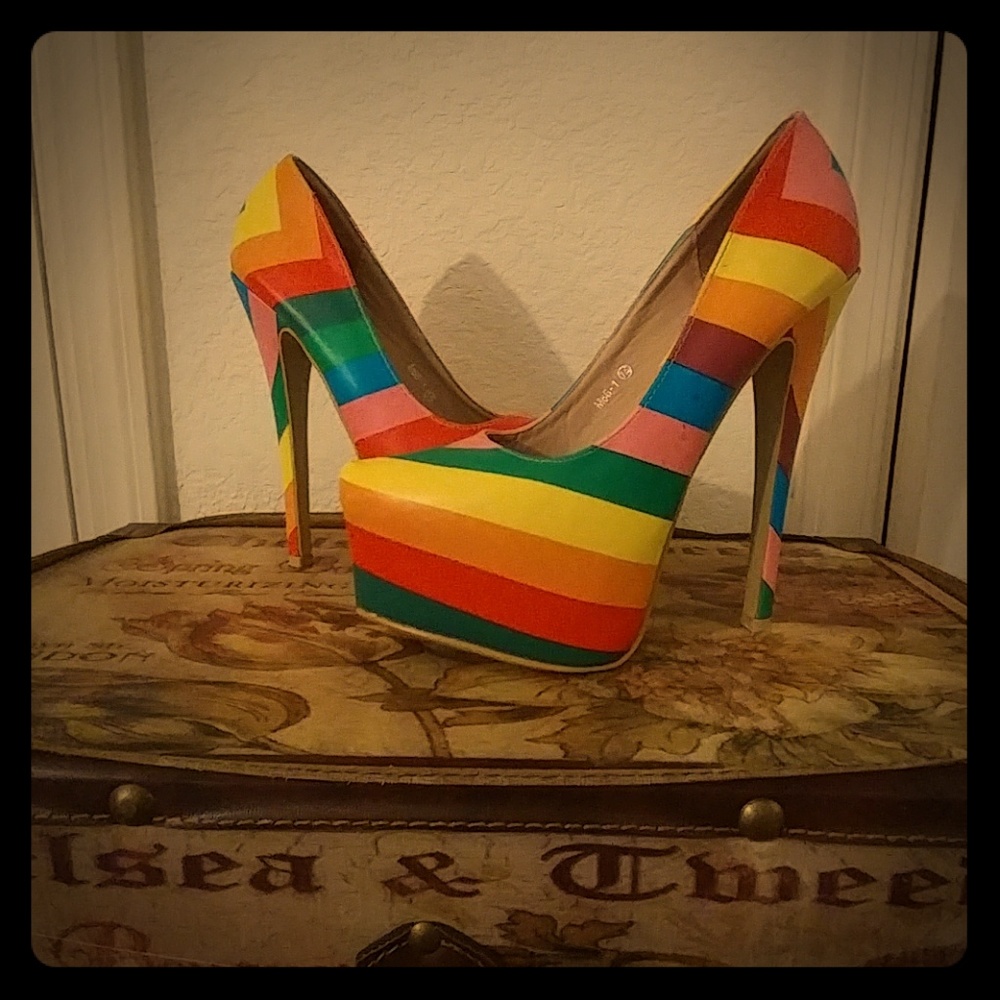 6 inch Rainbow Heels